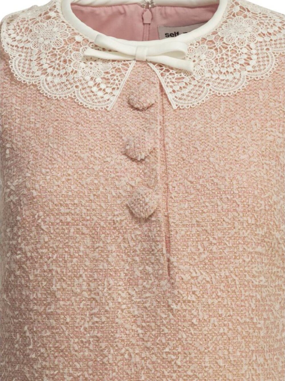 Self-Portrait Short Bouclé Dress Tag Size 10 Women - Picture 3 of 4